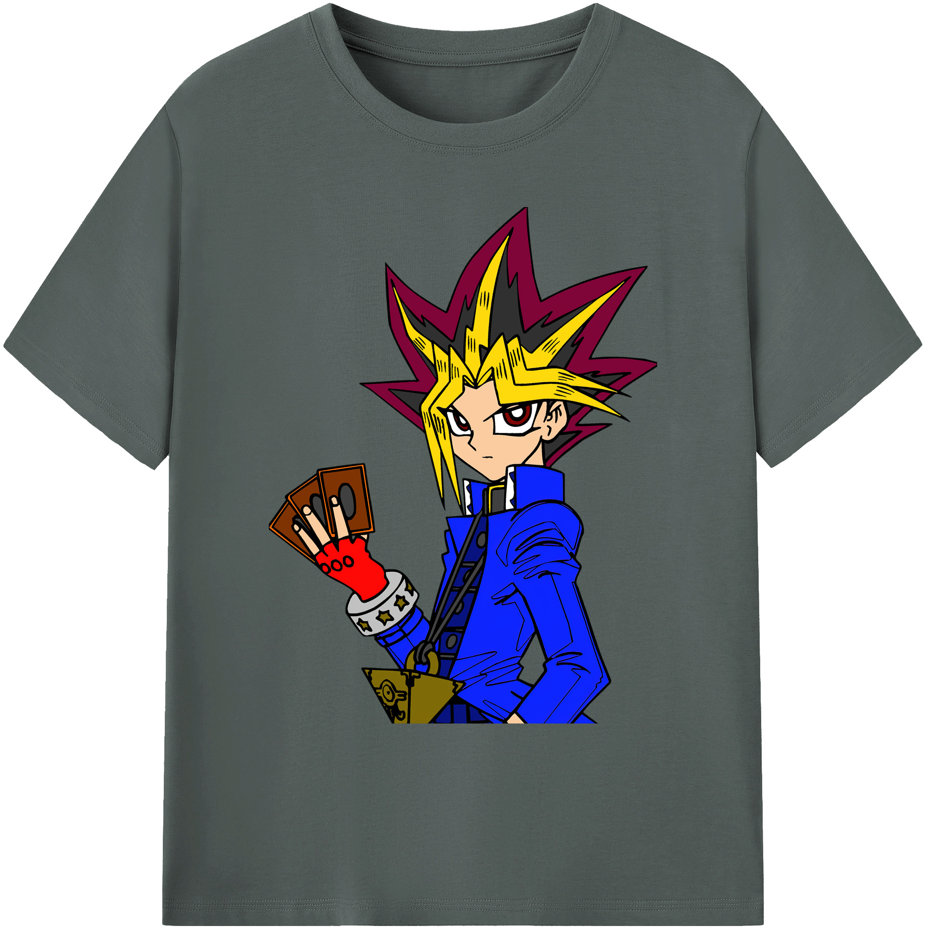 （画像用） 遊☆戯☆王 Yu-Gi-Oh! 綿100％ メンズ半袖Tシャツ｜肌触りやわらか＆通気性